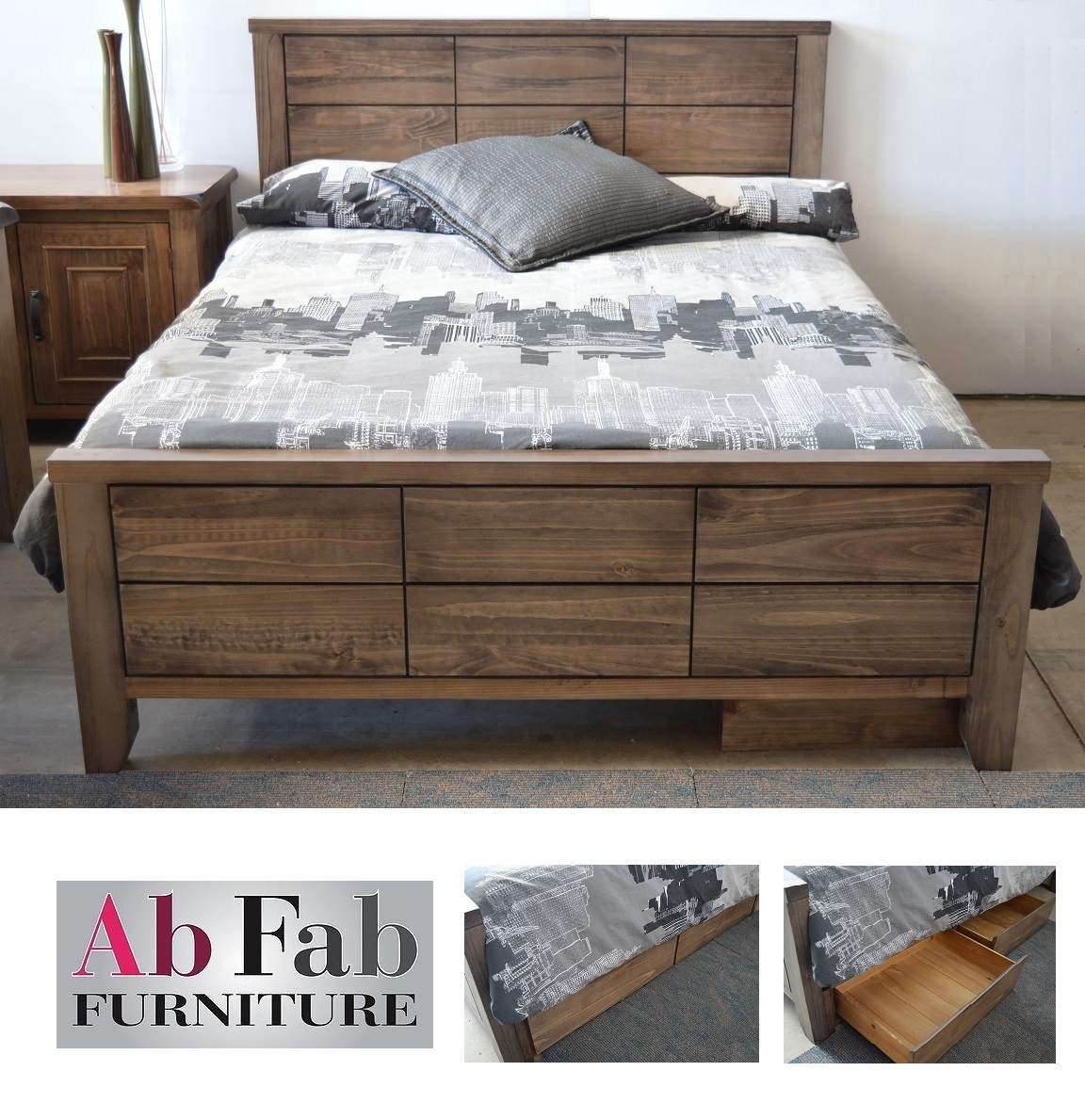 Timber king single outlet bed frame