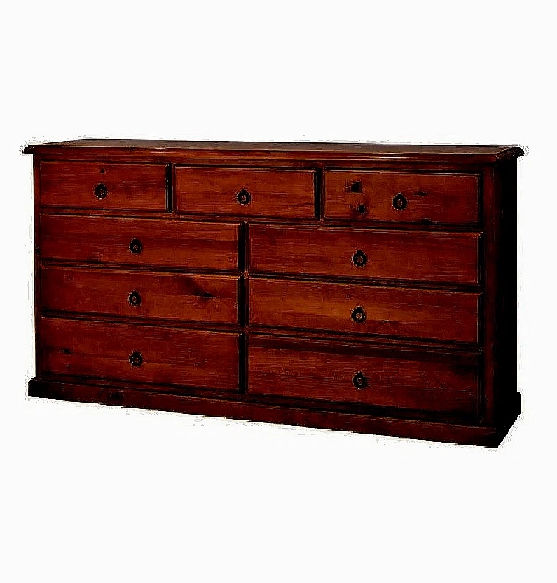 BANKSIA 9 DRAWER CHEST WALNUT NEW
