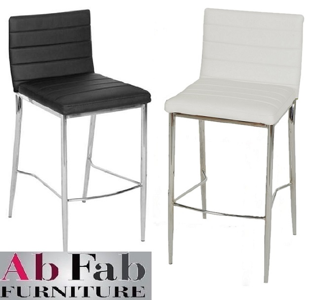 black and white stools