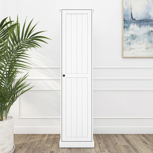 hamptons 1 door 5 tier shelf pantry unit 1