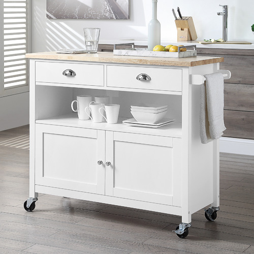 hampshire kitchen trolley 2 drawer 2 door 1