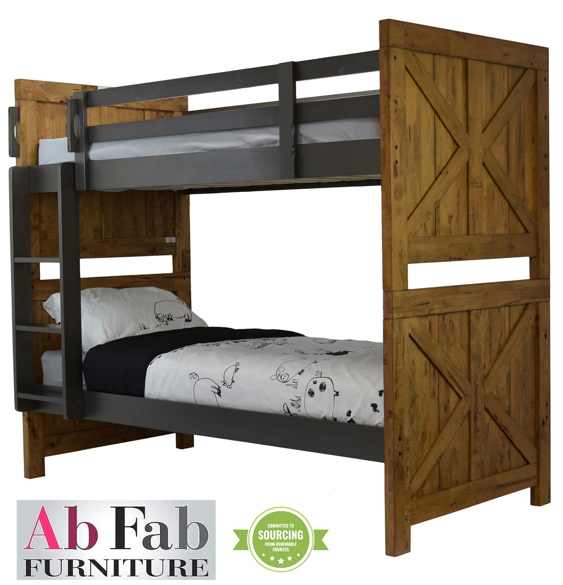 Bunk Bed Stockade Single, Chadwick Twin Full Bunk Bed With Trundle