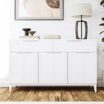 TENLEY 3 DOOR SIDEBOARD BUFFET WHITE 1