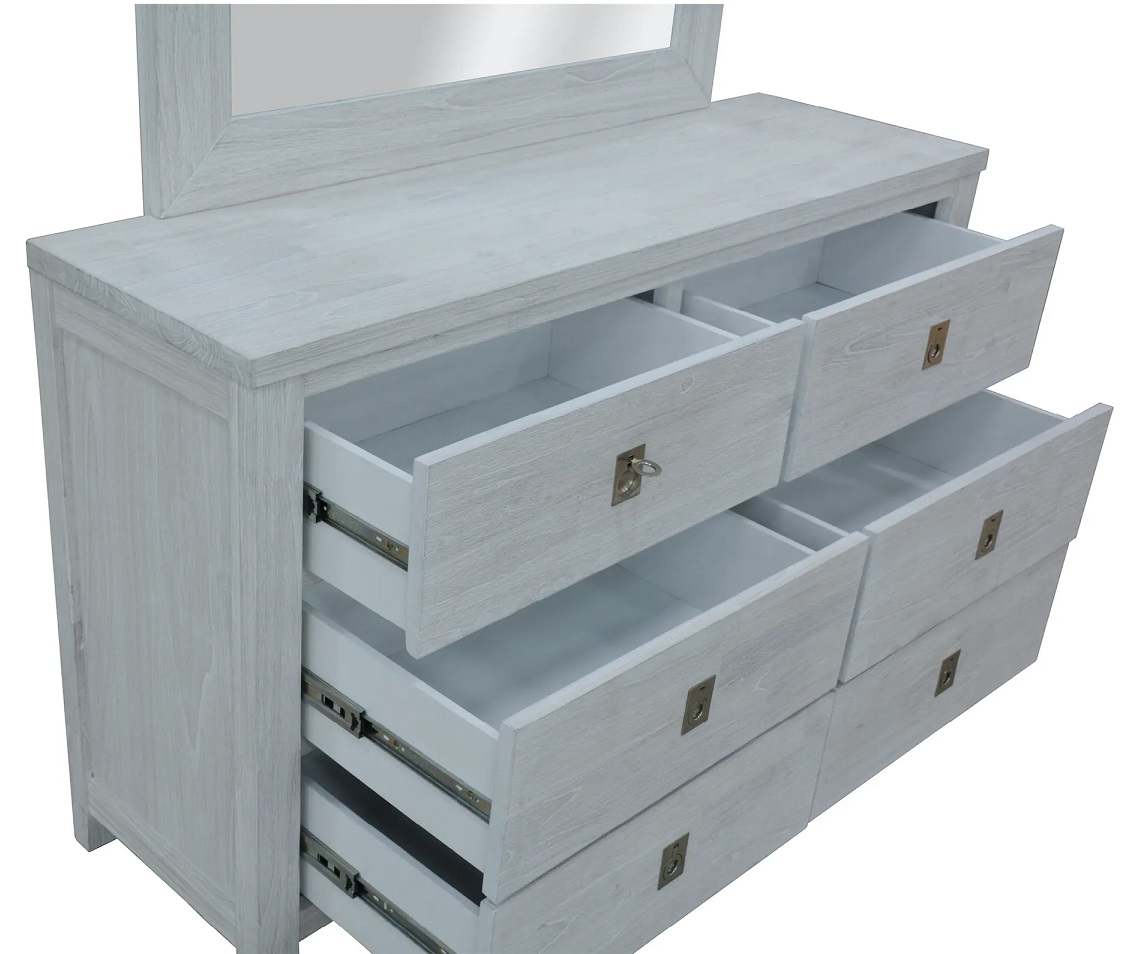 ! ATLANTIC HAMPTON KING BEDROOM SUITE BED TALLBOY 2 X BEDSIDE