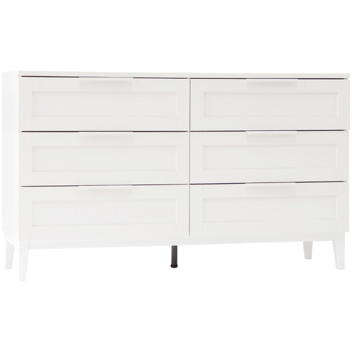 TENLEY 6 DRAWER LOWBOY WHITE 2