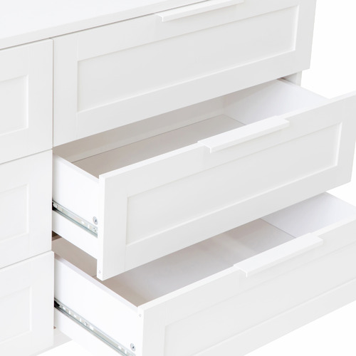 TENLEY 6 DRAWER LOWBOY WHITE 4
