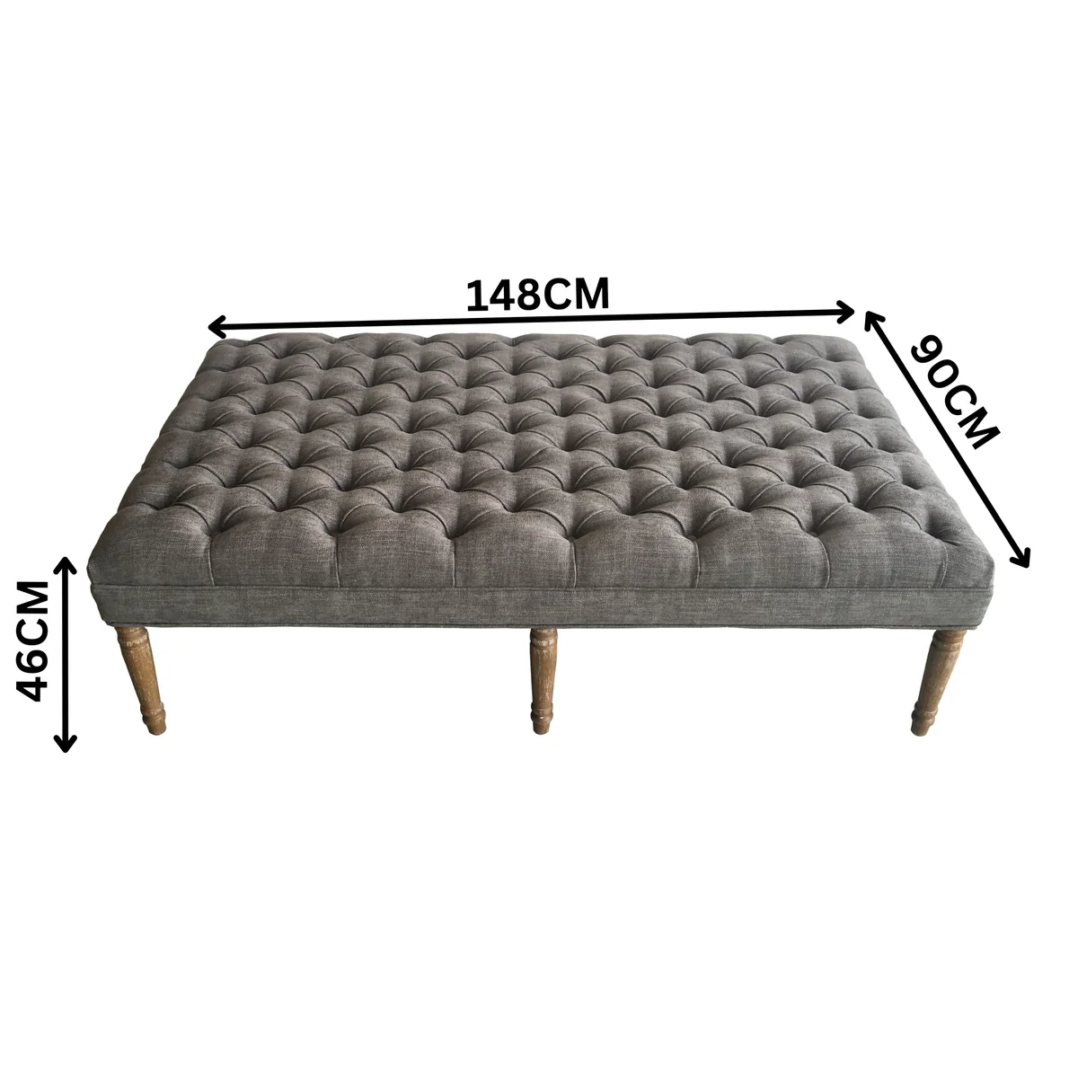 LAUREN OTTOMAN-DARK GREYVH-LAUR-OT-DGR-pic-2