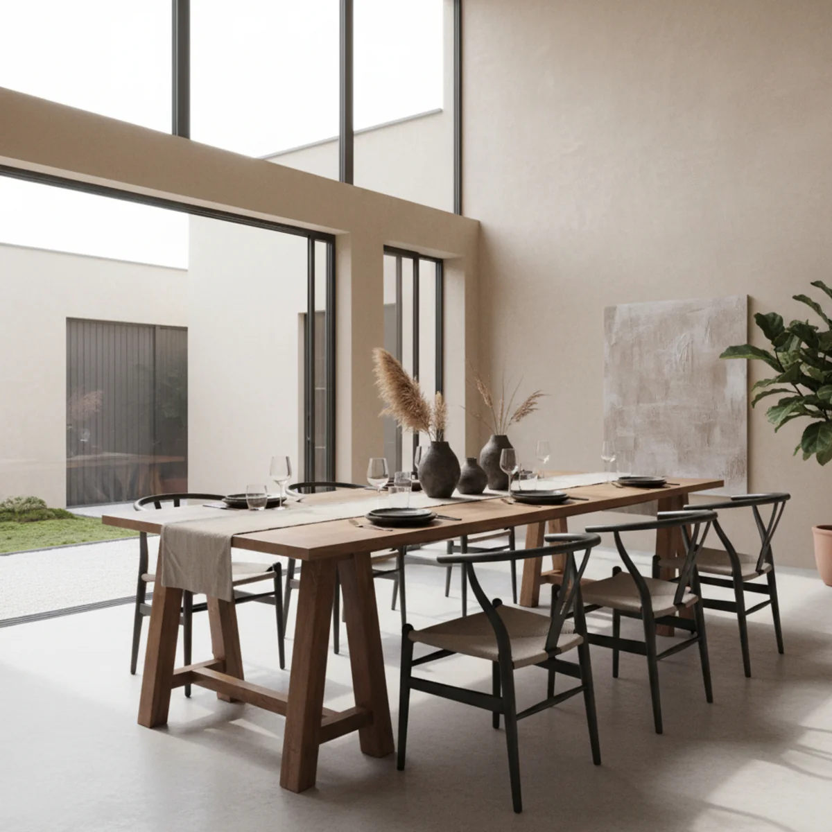 SANTA FE 280CM DINING TABLE-FRENCH GRY MANGOWOOD 1