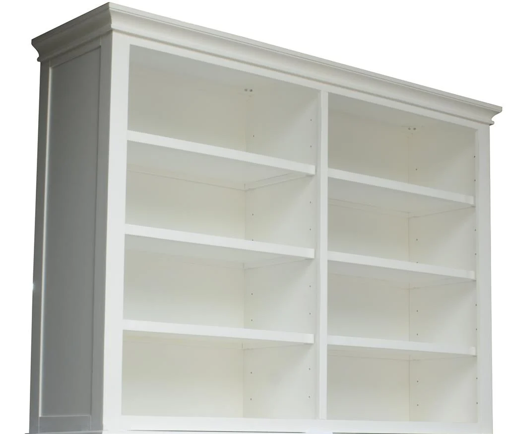 BRIDGEPORT 4 DR BUFFET & HUTCH WHITE KIT 2